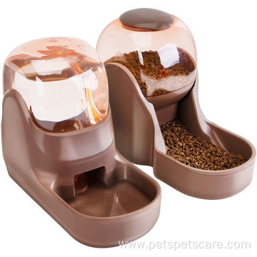 Automatic Pet Feeder and Waterer Set Dispenser
